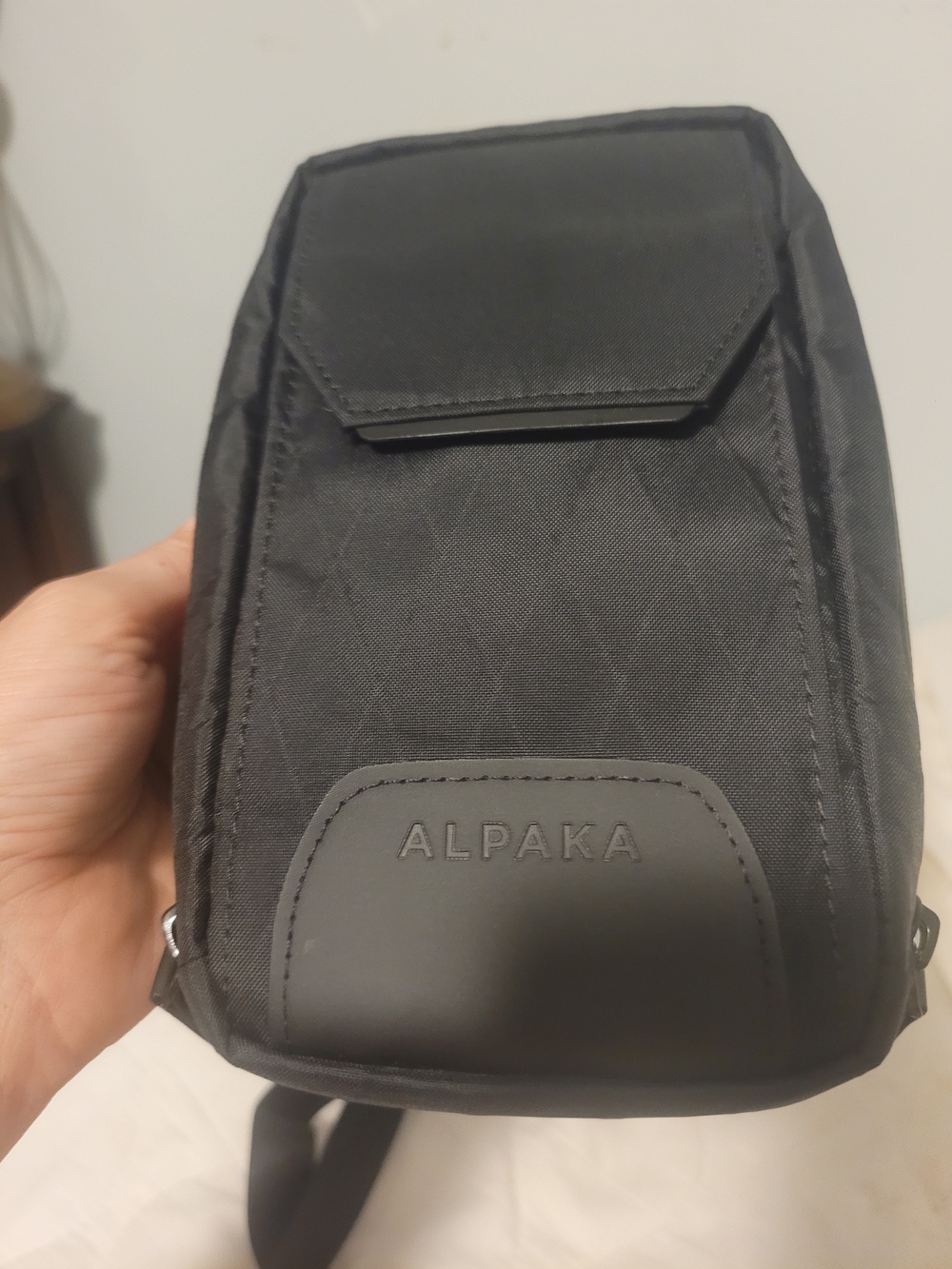 ALPAKA Black Men's Compact Sling Belt Bag